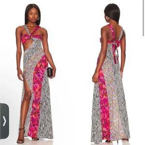 For‎ Love And Lemons Rita Cut Out Maxi Dress NWT